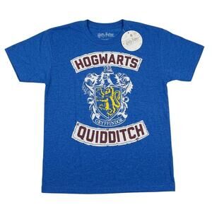 NWT Harry Potter Gryffindor Quidditch T-Shirt - Heather Blue - Size XL